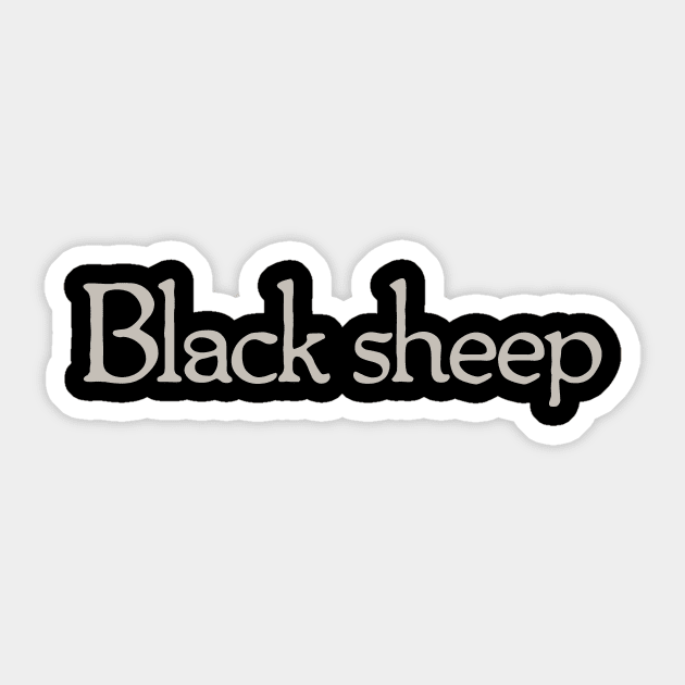 Black Sheep Sticker by calebfaires